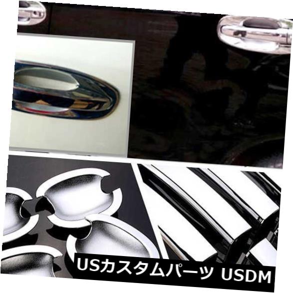 ドア部分カバー スバルフォレスター用のさびないクロムドアハンドルボウルカバーカップオーバーレイトリム Non-Rusty Chrome Door Handle Bowl Cover Cup Overlay Trim For Subaru Forester