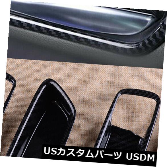ドア部分カバー トヨタカローラハッチバックに合うカーボン内部ドアハンドルボウルカバートリム Carbon Interior Door Handle Bowl Cover Trim Fit For Toyota Corolla Hatchback