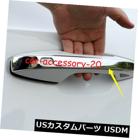 ドア部分カバー Volvo XC40 2019 2020用4xステンレスサイドカードアハンドルボウル装飾カバートリム 4x Stainless Side Car Door Handle Bowl Decor Cover Trim For Volvo XC40 2019 2020