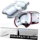 ドア部分カバー 07-11トヨタカムリ08?2013ハイランダー用4Xクロームドアハンドルボウルカバートリム 4X CHROME DOOR HANDLE BOWL COVER TRIM FOR 07-11 TOYOTA CAMRY 08~2013 HIGHLANDER
