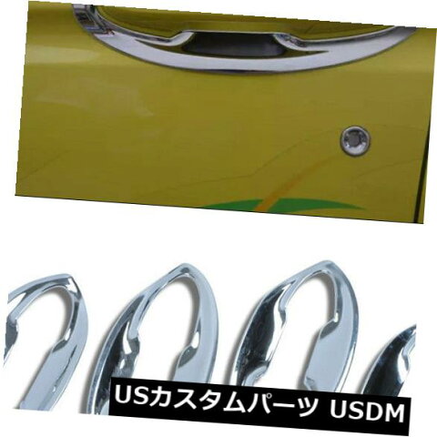 ドア部分カバー Honda Fit Jazz 2014-2018用8ピースABSクロームサイドドアハンドルボウルカバートリム 8pcs ABS Chrome Side Door Handle Bowl Cover Trim For Honda Fit Jazz 2014-2018