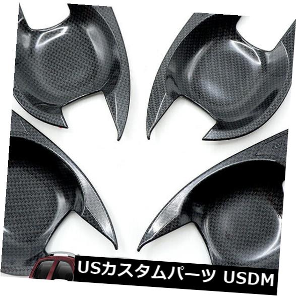 ドア部分カバー カーボンブラックドアハンドルボウルインサートカバーはいすFitD-Max Holden 2012 2016..