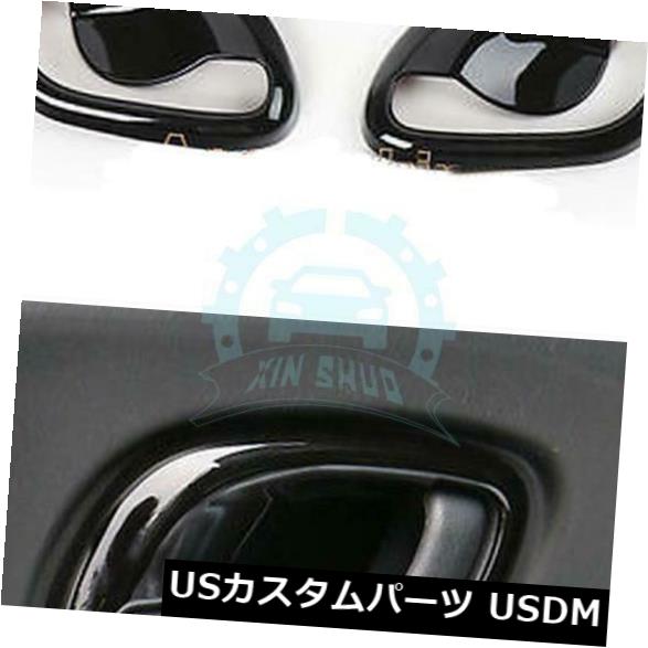 ドア部分カバー スズキジムニー07-15jkhの2 *黒ABS車インテリアドアハンドルボウルカバートリム 2* Black ABS Car Interior Door Handle Bowl Cover Trims For Suzuki Jimny 07-15jkh