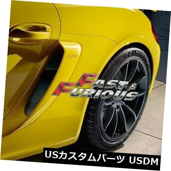 エアロ 981 GT4スタイルボクスターケイマンGTSサイドエアインテークベントスクープグリルに適合 Fit for 981 GT4 Style Boxster Cayman GTS SIDE AIR INTAKES VENTS SCOOPS GRILLES