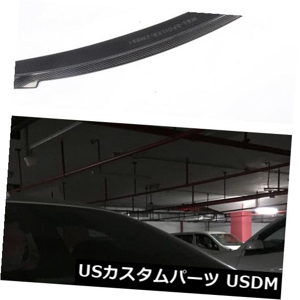 カーボン素材 マセラティジブリSQ4 2014-2016の炭素繊維後部トランクリップスポイラー翼フィット Carbon Fiber Rear Trunk Lip Spoiler Wing Fit for Maserati Ghibli SQ4 2014-2016