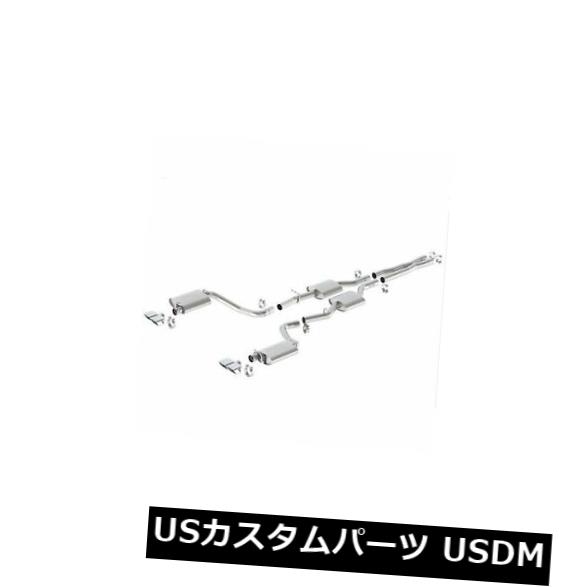 輸入マフラー Borla 140628 Cat-Back ATAK Exhaust for Challenger R/T w/RWD & 5.7L Engine