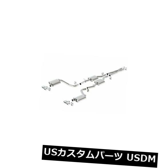 輸入マフラー 2015ダッジチャレンジャーR / T 5.7LのBorlaデュアルレクタングルカットツーリングエキゾースト Borla Dual Rectangle Cut Touring Exhaust for 2015 Dodge Challenger R/T 5.7L