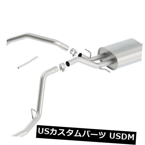 輸入マフラー Borla 140571 SタイプキャットバックエキゾーストシステムはSierra 1500 Silverado 1500に適合 Borla 140571 S-Type Cat-Back Exhaust System Fits Sierra 1500 Silverado 1500