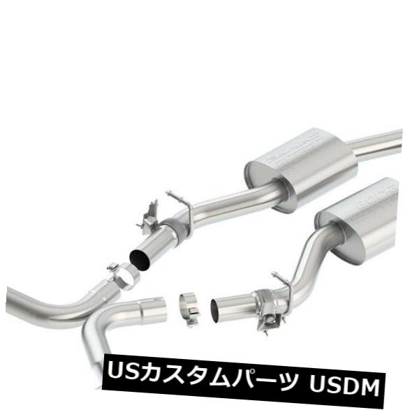 輸入マフラー ダッジクライスラー17-18 300充電器に適合するBorla 140722キャットバックエキゾーストシステム Borla 140722 Cat-Back Exhaust System Fits Dodge Chrysler 17-18 300 Charger