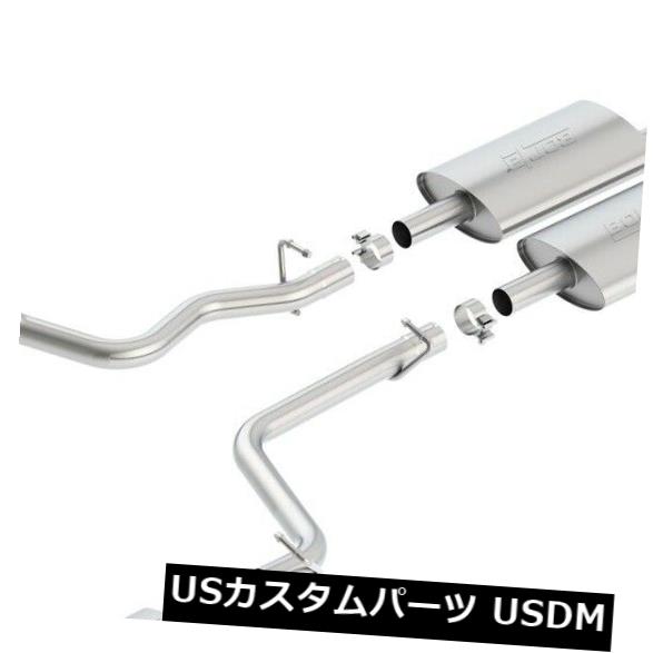 輸入マフラー Borla 140482 Cat-Backエキゾーストシステムは11-14チャレンジャーに適合 Borla 140482 Cat-Back Exhaust System Fits 11-14 Challenger