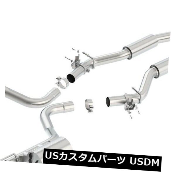 輸入マフラー Borla 140640 Sタイプキャットバックエキゾーストシステムは15-17チャレンジャーに適合 Borla 140640 S-Type Cat-Back Exhaust System Fits 15-17 Challenger