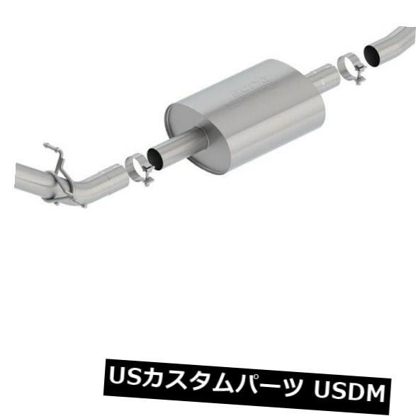 輸入マフラー Borla 140794BC SタイプCat-BackエキゾーストシステムはSierra 1500 Silverado 1500に適合 Borla 140794BC S-Type Cat-Back Exhaust System Fits Sierra 1500 Silverado 1500