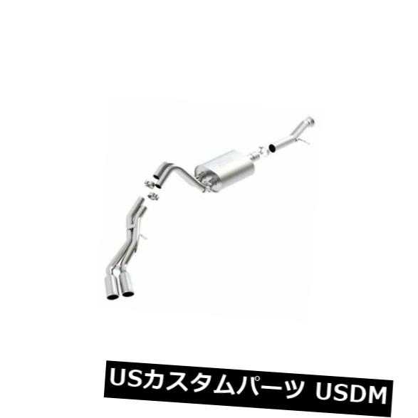 輸入マフラー Borla 140652-Sタイプシングルキャットバックエキゾーストシステム（側面出口） Borla 140652 - S-Type Single Cat-Back Exhaust System (Side Exit)