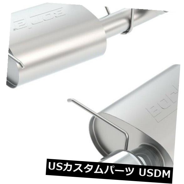 輸入マフラー Borla 11798 Sタイプアクスルバックエキゾーストシステムは11-12ムスタングに適合 Borla 11798 S-Type Axle-Back Exhaust System Fits 11-12 Mustang