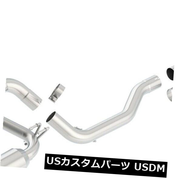 輸入マフラー Borla 140285 Sタイプキャットバックエキゾーストシステムは08-15ランサーに適合 Borla 140285 S-Type Cat-Back Exhaust System Fits 08-15 Lancer