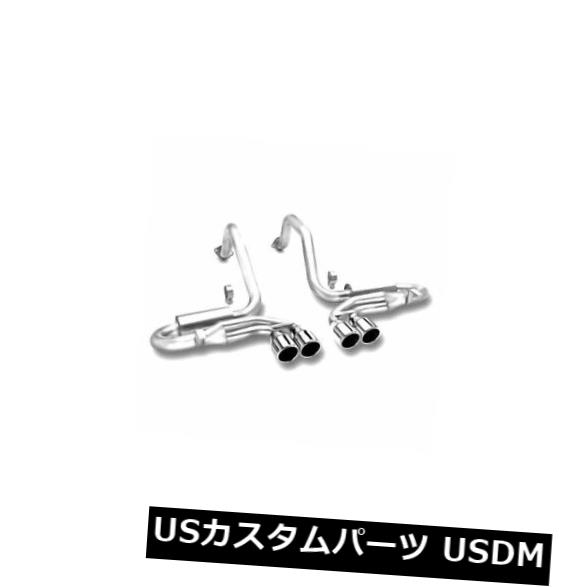 輸入マフラー Borla 140038-Sタイプステンレスデュアルキャットバックエキゾーストシステム Borla 1400..