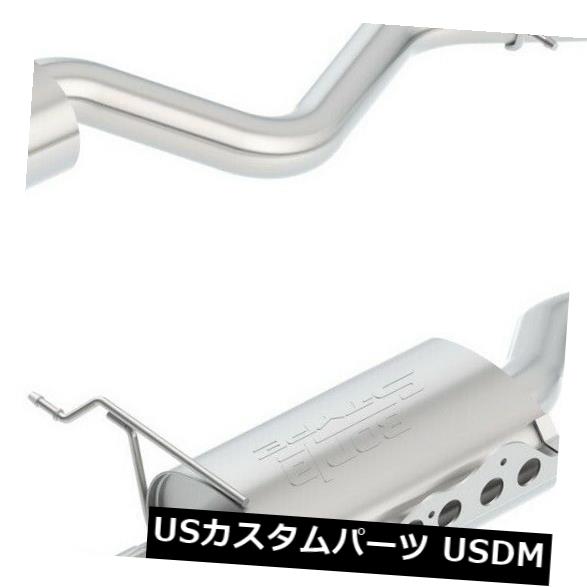 輸入マフラー Borla 11764 Sタイプアクスルバックエキゾーストシステムは08-13 M3に適合 Borla 11764 S-Type Axle-Back Exhaust System Fits 08-13 M3