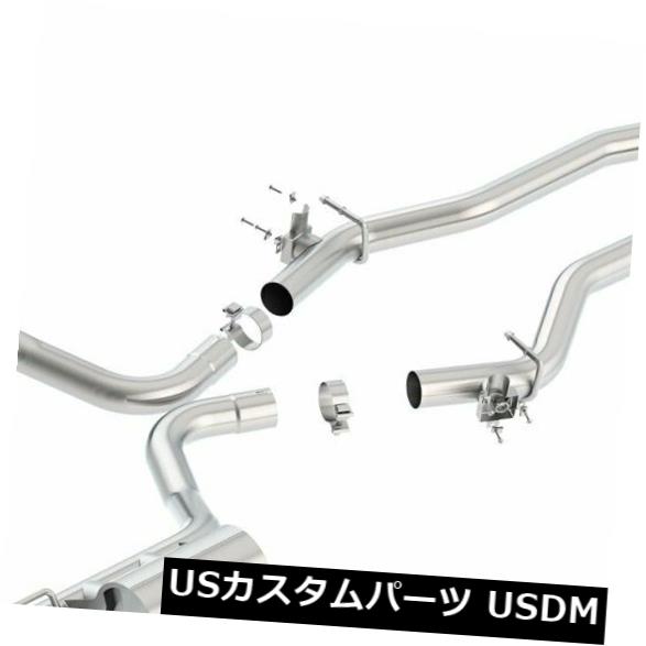 輸入マフラー ダッジチャレンジャーSRT /スキャットパック6.4L V8 2015-2019用Borla ATAKキャットバックエキゾースト Borla ATAK Catback Exhaust for Dodge Challenger SRT/Scat Pcak 6.4L V8 2015-2019