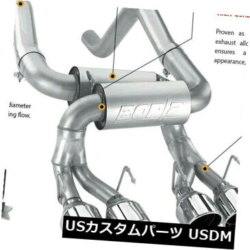 輸入マフラー 05-08シボレーコルベットC6 6.0L / 6.2L-140452用Borla Cat-Back Exhaust S-Type II Borla Cat-Back Exhaust S-Type II For 05-08 Chevy Corvette C6 6.0L/6.2L - 140452