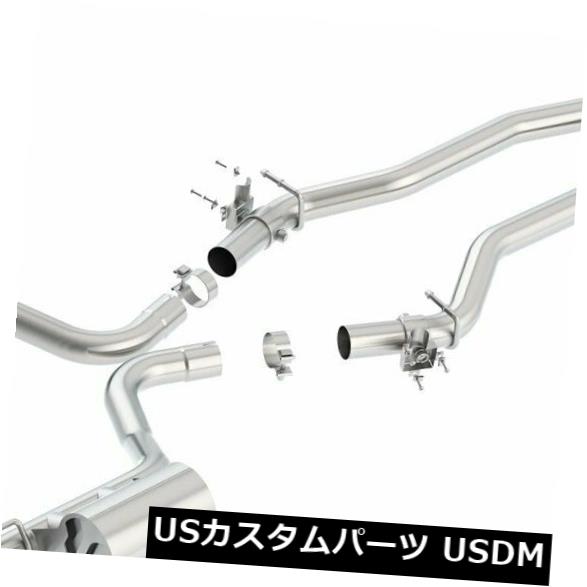 輸入マフラー ダッジチャージャーSRT 392 6.4L 2015-2019用Borla ATAKキャットバックエキゾースト/バルブ Borla ATAK Catback Exhaust w/ Valves for Dodge Charger SRT 392 6.4L 2015-2019