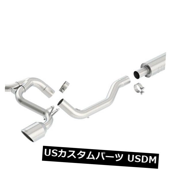 輸入マフラー Borla 140285 Sタイプキャットバックエキゾーストシステムは08-15ランサーに適合 Borla 140285 S-Type Cat-Back Exhaust System Fits 08-15 Lancer