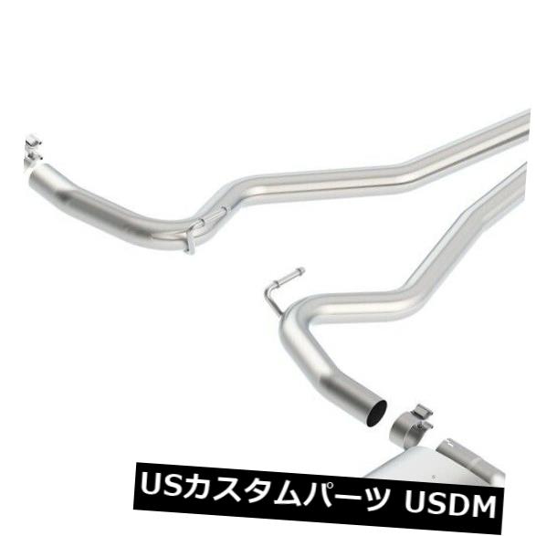 輸入マフラー Borla 140586ツーリングキャットバックエキゾーストシステムは15-17マスタングに適合 Borla 140586 Touring Cat-Back Exhaust System Fits 15-17 Mustang(2)
