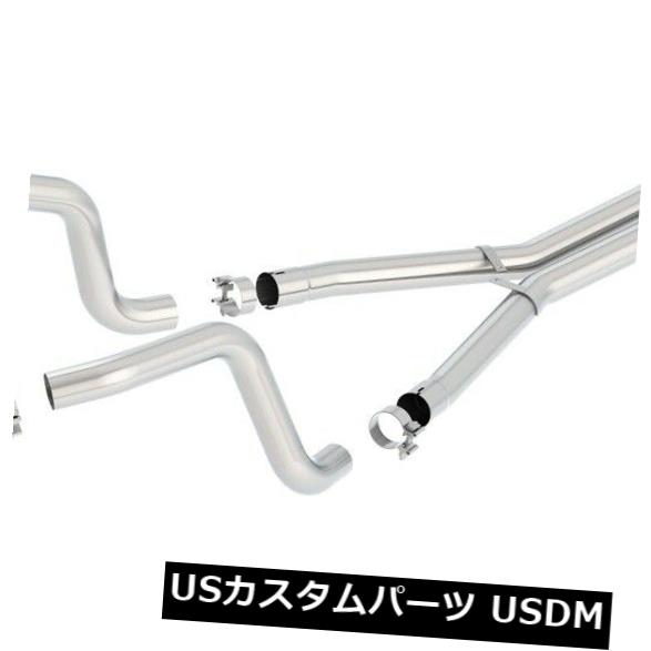 輸入マフラー Borla 140452 S-Type IIキャットバック排気システムは05-08コルベットに適合 Borla 140452 S-Type II Cat-Back Exhaust System Fits 05-08 Corvette