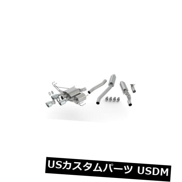 輸入マフラー Honda Civic Type-Rキャットバックエキゾースト用Borla bor140738CB Borla bor140738CB for Honda Civic Type-R Cat-Back Exhaust