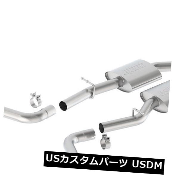 輸入マフラー 15-18チャレンジャーRT 5.7L V8用BORLA Sタイプキャットバックパフォーマンスエキゾーストキット BORLA S-TYPE Cat-Back Performance Exhaust Kit For 15-18 Challenger RT 5.7L V8