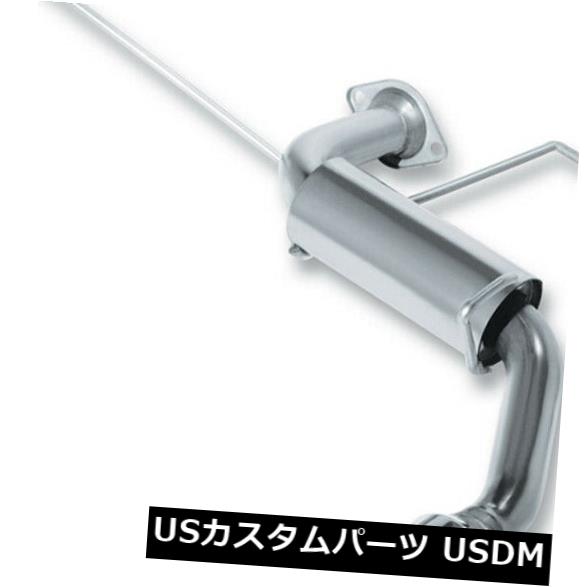 輸入マフラー Borla 11782 Sタイプアクスルバックエキゾーストシステムは97-11ランサーレガシーに適合 Borla 11782 S-Type Axle-Back Exhaust System Fits 97-11 Lancer Legacy