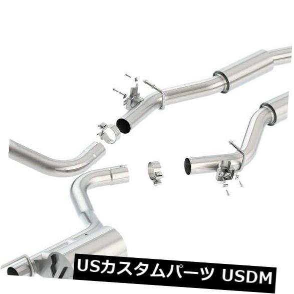 輸入マフラー Borla 140677 Sタイプキャットバックエキゾーストシステムは15-19チャレンジャーに適合 Borla 140677 S-Type Cat-Back Exhaust System Fits 15-19 Challenger