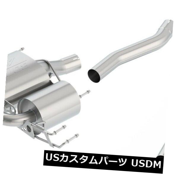 輸入マフラー 17-18 Civic Borla 140738CFBA ATAKキャットバック排気システムに適合 Fits 17-18 Civic Borla 140738CFBA ATAK Cat-Back Exhaust System