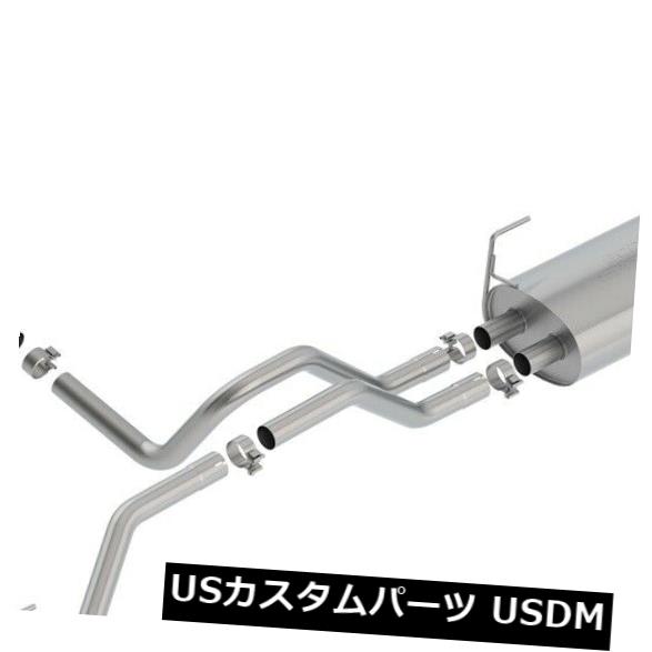 輸入マフラー Borla 140796 Sタイプキャットバックエキゾーストシステムは17-19タイタンに適合 Borla 140796 S-Type Cat-Back Exhaust System Fits 17-19 Titan(2)