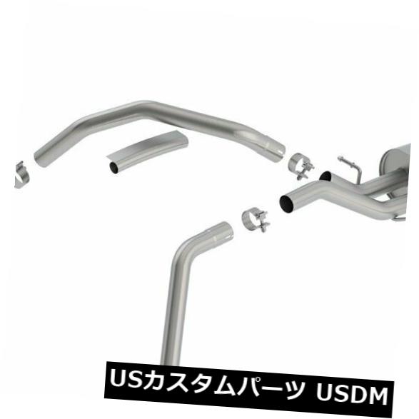 輸入マフラー Borla 14-18シボレーシルバラード1500 5.3L V8 AT / MTレギュラーキャブスタンダードベッドATAK Borla 14-18 Chevrolet Silverado 1500 5.3L V8 AT/MT Regular Cab Standard Bed ATAK