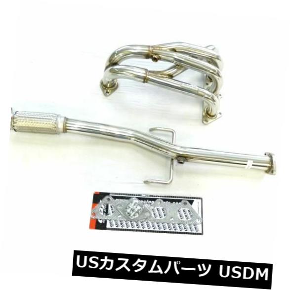 輸入マフラー OBXステンレスヘッダー+三菱2002-2007ランサー2.0L LS ES用縦Down OBX Stainless Steel Header + Downpipe For Mitsubishi 2002-2007 Lancer 2.0L LS ES