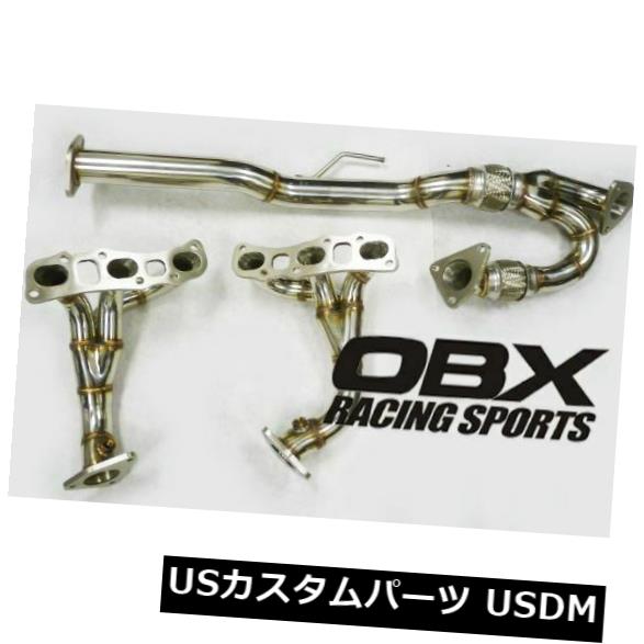 輸入マフラー ステンレス製ヘッダー+縦Downは、日産09-19マキシマ3.5L A35 A36に適合OBX Stainless Steel Header + Downpipe Fits Nissan 09-19 Maxima 3.5L A35 A36 By OBX