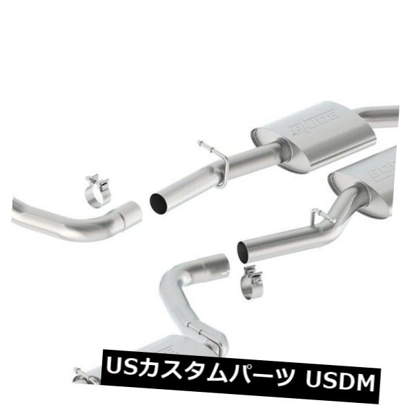 輸入マフラー 15-18チャレンジャーBorla 140626ツーリングキャットバックエキゾーストシステムに適合 Fits 15-18 Challenger Borla 140626 Touring Cat-Back Exhaust System