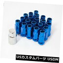 USナット Aodhan XT51 12x1.25mm拡張オープンラグナット(20PC w / Keyの青いセット)51mm Aodhan XT51 12x1....