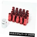 USナット 20個Aodhan Xt51 Red Steel Jdm拡張ラグナット12X1.25 Wrx 240Sx S14 Sti 20pcs Aodhan Xt51 Red Steel Jdm Extended Lug Nuts 12X1.25 Wrx 240Sx S14 Sti