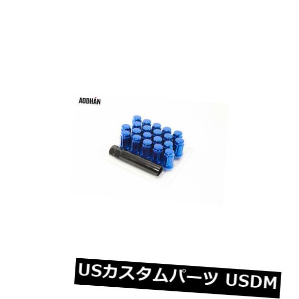 USナット 20pcs 12X1.5 Aodhan Spl35ラグナットブルーW /キーフィット三菱Evo 8 9 X Rsx 20pcs 12X1.5 Aodhan Spl35 Lug Nuts Blue W/ Key Fit Mitsubishi Evo 8 9 X Rsx