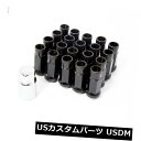 USナット 20個の新しいキーAodhan Xt51 12X1.25ラグナットブラックオープンエンドフィット350Z 370Zセントラ 20pcs New Ke...