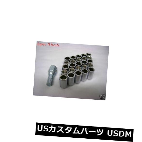 USナット 20 PCクロームチューナーラグナット12x1.5MMマツダRX-8 RX7 20 PC CHROME TUNER LUG NUTS 12x1.5MM MAZDA RX-8 RX7
