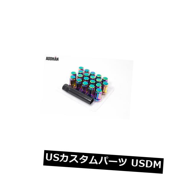 USナット 20個12X1.25ラグナットネオクロムアオダンSpl35スプラインドングリフィット日産インフィニティ 20Pcs 12X1.25 Lug Nuts Neo Chrome Aodhan Spl35 Spline Acorn Fit Nissan Infiniti