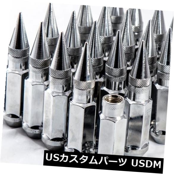 USナット 92mm AodHan XT92 12X1.5スチールクロムスパイクラグナットフィットマツダRx7 Rx8 Mx5 92mm AodHan XT92 12X1.5 Steel Chrome Spiked Lug Nuts Fits Mazda Rx7 Rx8 Mx5