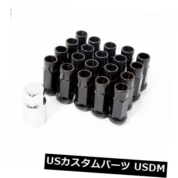 USナット Aodhan Xt51 12X1.25 Extended Open Jdm Racing Drift Lug Nuts Black / 20pcs W / Key Aodhan Xt51 12X1.25 Extended Open Jdm Racing Drift Lug Nuts Black / 20pcs W/ Key