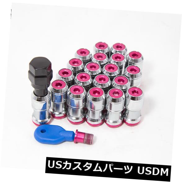 USナット 20pcs 12X1.5ラグナットクロームレッドオープンエンドAodhan Xt45セリカカローラカムリに適合 20pcs 12X1.5 Lug Nuts Chrome Red Open End Aodhan Xt45 Fits Celica Corolla Camry