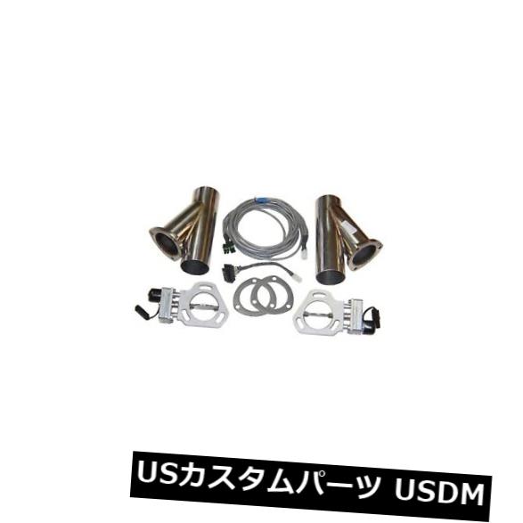 輸入マフラー Pypes Performance Exhaust HVE10K3 Dual Y Exhaust Electric Dump Cutout Pypes Performance Exhaust HVE10K3 Dual Y Exhaust Electric Dump Cutout