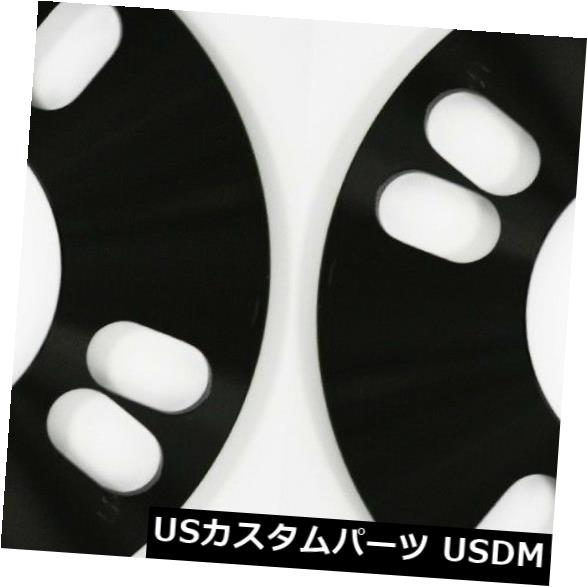 スペーサー 2 X 5MMホイールスペーサーブラックHUBCENTRIC DIRECT BORE 4X108 65.1センタースペーサーシム 2 X 5MM WHEEL SPACERS BLACK HUBCENTRIC DIRECT BORE 4X108 65.1 CENTRE SPACER SHIM