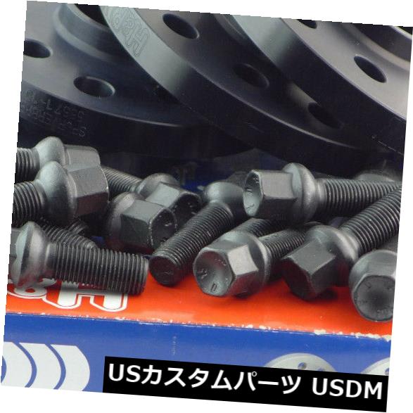 スペーサー アウディA4 A5 A6 A7 20 / 30mmブラック用H＆amp; rホイールスペーサーフロントアクスル+リアアクスルABE H&amp;r Wheel Spacer Front Axle + Rear Axle ABE for Audi A4 A5 A6 A7 20/30mm Black