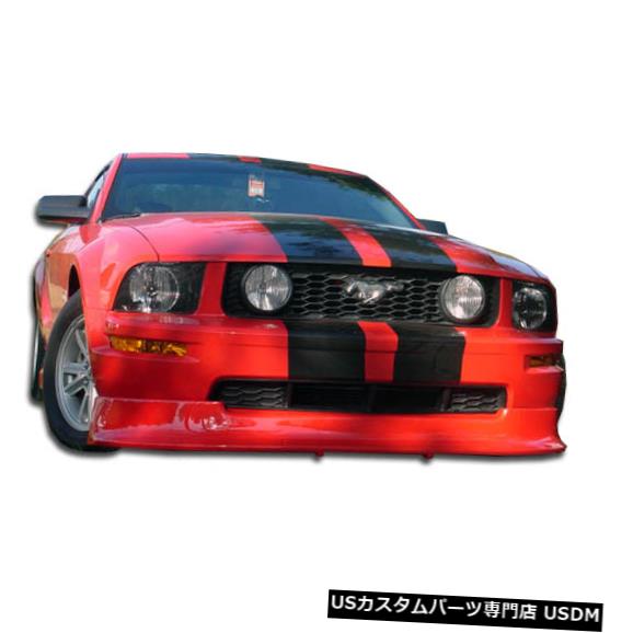 Front Body Kit Bumper 05-09フォードマスタングレーサーデュラフレックスフロントバンパーリップボデ..